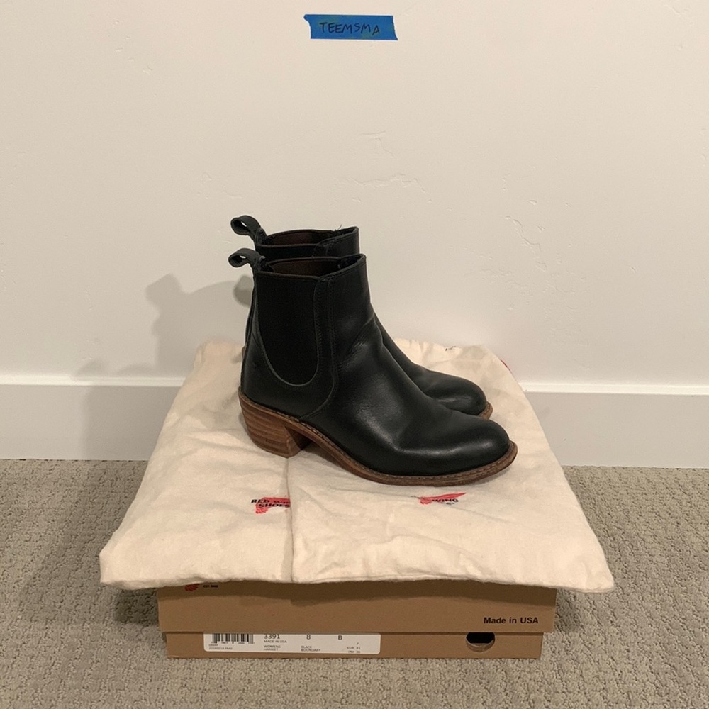 Red Wing Heritage Women’s Harriet Boots Black Size 8B Worn w/ Dust Bags w/ Box
